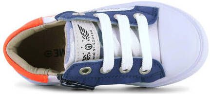 Shoesme leren sneakers wit blauw oranje Jongens Leer Meerkleurig 20 - Foto 2