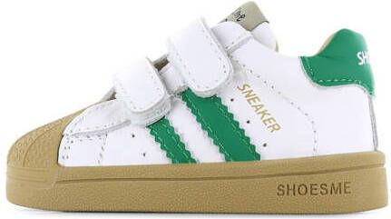 Shoesme leren sneakers wit groen Leer Meerkleurig 19 - Foto 1