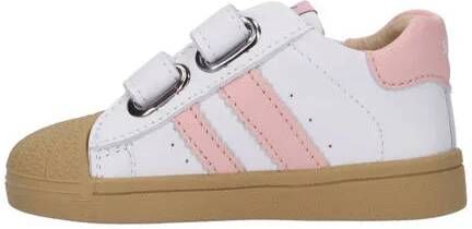 Shoesme leren sneakers wit roze Meisjes Leer Meerkleurig 19 - Foto 1