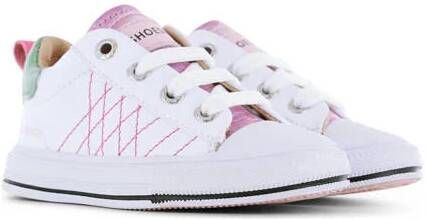 Shoesme leren sneakers wit roze Meisjes Leer Meerkleurig 22 - Foto 3