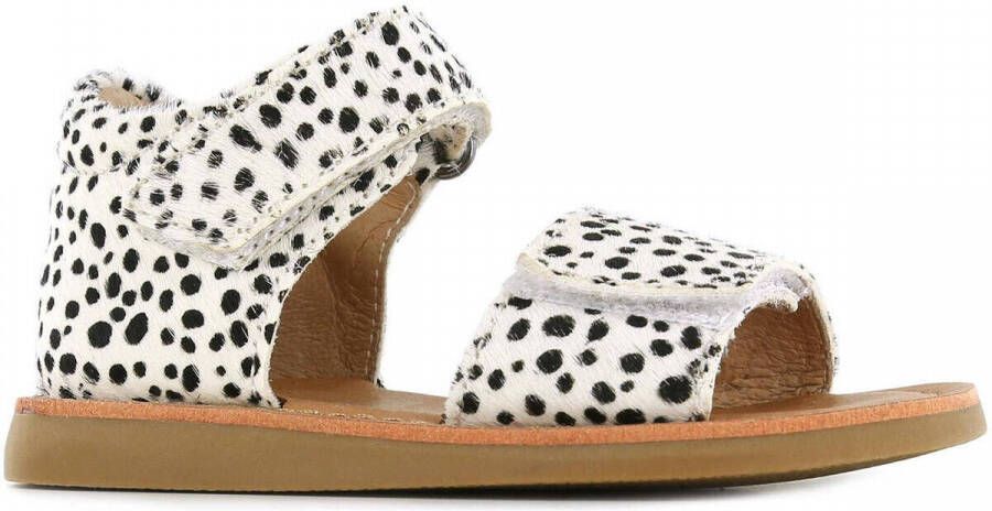 Shoesme CS22S010 A leren sandalen met dierenprint wit - Foto 3