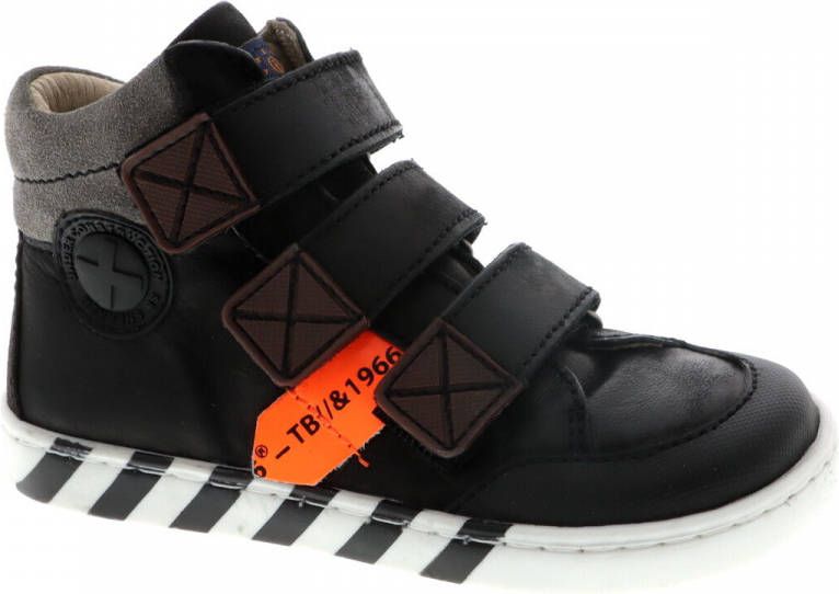 Shoesme Ur21w043 Hoge sneakers Leren Sneaker Jongens Kids Zwart - Foto 4