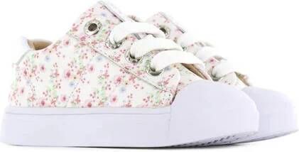 Shoesme SH22S002-A leren sneakers met bloemenprint wit Meisjes Leer Bloemen 22 - Foto 8