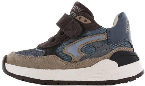 Shoesme suède sneakers bruin blauw Sneaker van - Foto 8