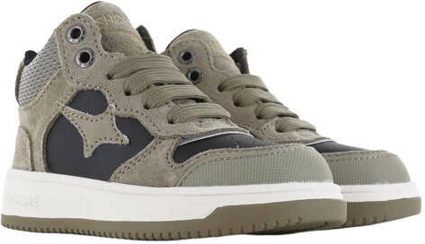 Shoesme suède sneakers taupe zwart Bruin - Foto 5
