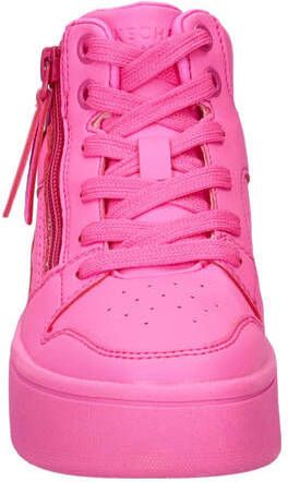 Skechers Court High sneakers roze Meisjes Imitatieleer Effen 36 - Foto 5