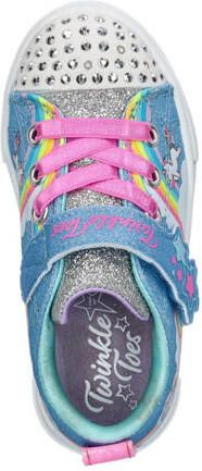 Skechers sneakers met lichtjes blauw roze Meisjes Imitatieleer Meerkleurig glitter - Foto 3