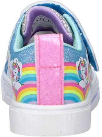 Skechers sneakers met lichtjes blauw roze Meisjes Imitatieleer Meerkleurig glitter - Foto 2
