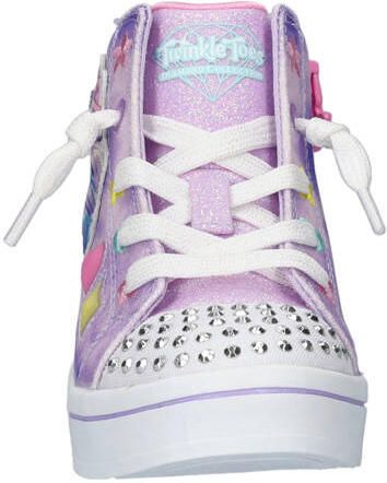 Skechers sneakers met lichtjes lila Paars Meisjes Imitatieleer Personage glitter - Foto 2