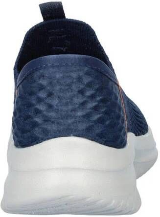 Skechers slip-on sneakers blauw Jongens Textiel Effen 32