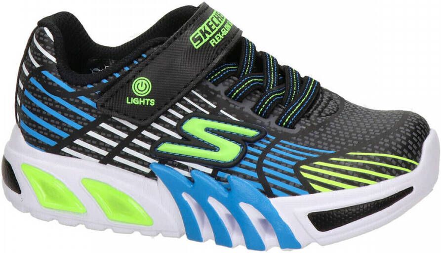 Skechers Flex Glow Elite 400135L BBLM Zwart Groen Blauw 34 - Foto 3