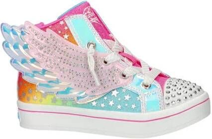 Skechers sneakers roze blauw Meisjes Imitatieleer Meerkleurig 27 - Foto 5