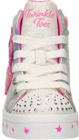 Skechers Twinkle Toes hoge sneakers met lichtjes roze multi Meisjes Textiel 27