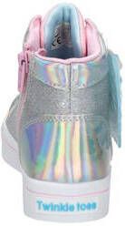 Skechers Twinkle Toes hoge sneakers met lichtjes zilver Meisjes Imitatieleer 27