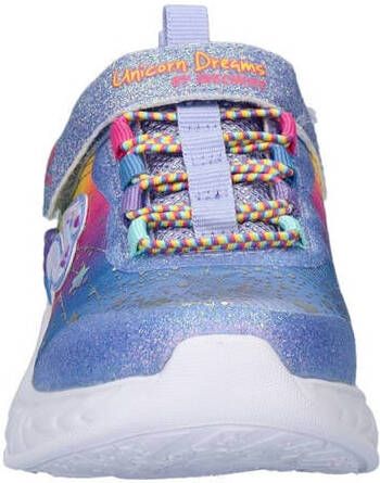 Skechers Unicorn sneakers blauw Meisjes Textiel Meerkleurig 30