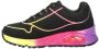 Skechers Uno Gen 1 sneakers zwart multi Meisjes Imitatieleer Meerkleurig 34 - Thumbnail 3