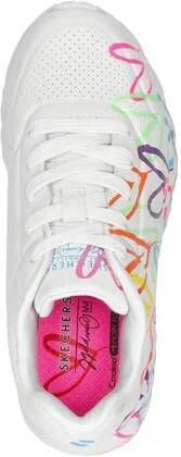 Skechers Uno Lite sneakers wit multi Meisjes Imitatieleer 30