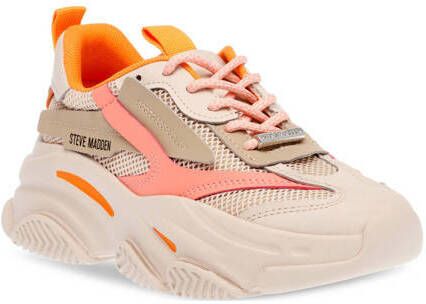 Steve Madden JPossession chunky sneakers grijs oranje Meisjes Textiel Meerkleurig 32 - Foto 3