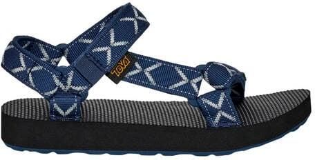 Teva sandalen met all over print donkerblauw schoolkind tiener Jongens Textiel