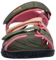 Teva Tirra sandalen olijfroen zalm Groen Meisjes Textiel Meerkleurig 37