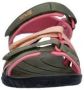 Teva Tirra sandalen olijfroen zalm Groen Meisjes Textiel Meerkleurig 38 39 - Thumbnail 3