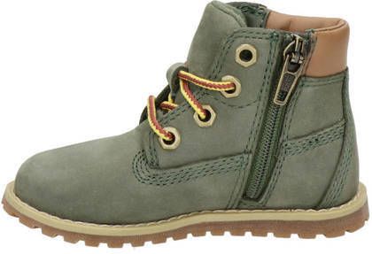 Timberland Pokey Pine nubuck veterboots groen Effen 22