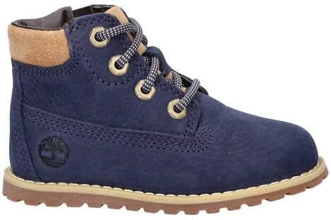 Timberland Pokey Pine suede enkelboots donkerblauw Nubuck