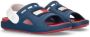 Tommy Hilfiger badslippers met hielbandje donkerblauw Rubber 26 - Thumbnail 2