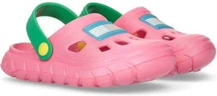 Tommy Hilfiger clogs roze groen Meisjes Rubber Logo 22 23