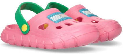 Tommy Hilfiger clogs roze groen Meisjes Rubber Logo 22 23 - Foto 2