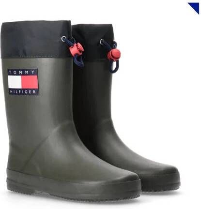 Tommy Hilfiger regenlaarzen groen Jongens Rubber Logo 25 - Foto 4
