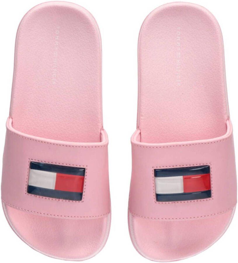 Tommy Hilfiger badslippers roze Meisjes Rubber Logo 30 - Foto 3