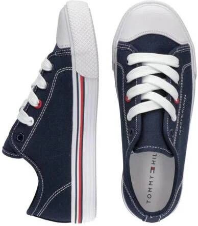 Tommy Hilfiger sneakers donkerblauw Jongens Textiel Effen 28