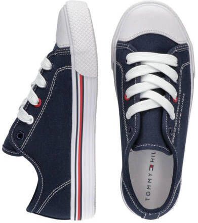 Tommy Hilfiger sneakers donkerblauw Jongens Textiel Effen 36 - Foto 2