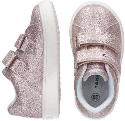 Tommy Hilfiger sneakers met glitters roze Meisjes Imitatieleer Meerkleurig 21 - Foto 2