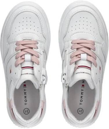 Tommy Hilfiger sneakers wit roze Meisjes Imitatieleer Meerkleurig 30