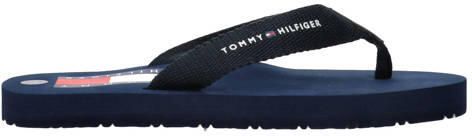 Tommy Hilfiger slippers donkerblauw Jongens Rubber