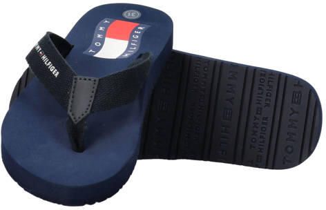 Tommy Hilfiger slippers donkerblauw Jongens Rubber - Foto 3