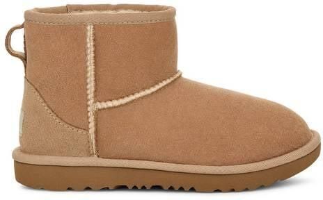 Ugg Classic Mini II-laars voor kinderen in Beige Dubbelzijdig
