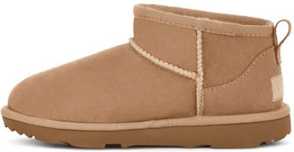 UGG Kids Classic Ultra Mini gevoerde enkelboots camel Bruin Suède - Foto 4