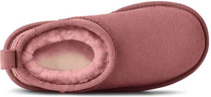 UGG Kids Classic Ultra Mini Platform gevoerde enkelboots roze Meisjes Suède - Foto 3