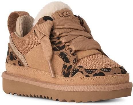 UGG Lowmel Spotted suède sneakers met panterprint cognac Bruin Panterprint - Foto 2