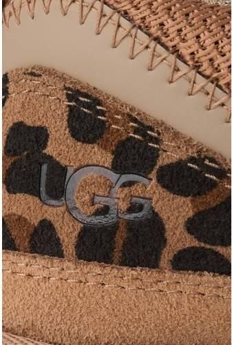 UGG Lowmel Spotted suède sneakers met panterprint cognac Bruin Panterprint - Foto 2