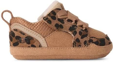 UGG suède sneakers met panterprint cognac Bruin Panterprint
