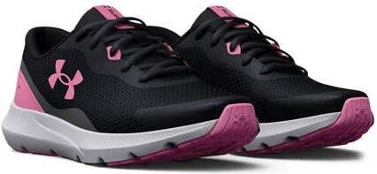 Under Armour BGS Surge 3 hardloopschoenen schoenen zwart roze Meisjes Mesh 36.5