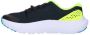 Under Armour GGS Surge 4 fitness schoenen zwart aqua geel Jongens Meisjes Mesh 36.5 - Thumbnail 2