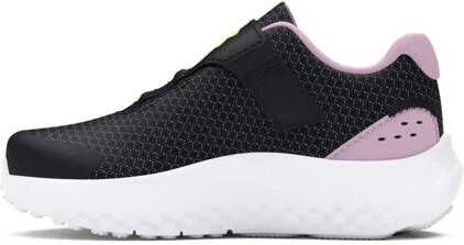 Under Armour Surge 4 AC sneakers zwart lila geel Meisjes Mesh Logo 23.5