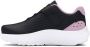 Under Armour Surge 4 AC sneakers zwart lila geel Meisjes Mesh Logo 23.5 - Thumbnail 1