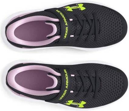 Under Armour Surge 4 AC sneakers zwart lila geel Meisjes Mesh Logo 31.5