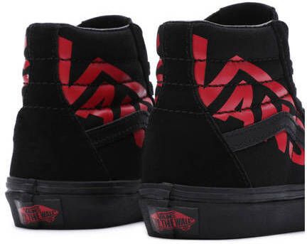 Vans SK8-Hi sneakers zwart rood Suede Meerkleurig 27